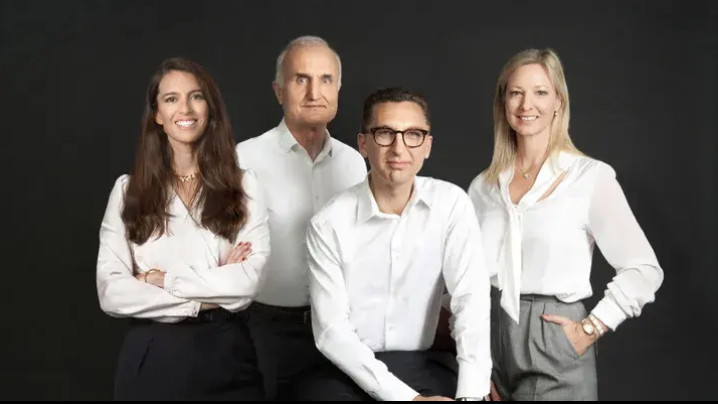 (L-R) Amandine Ferré, Jacques du Puy, Maxime Saada, and Anna Marsh
